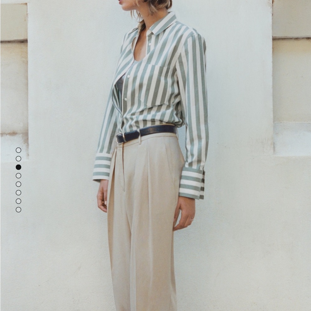NWT - Mango  Lyocell Wide-Leg Pants - Picture 5 of 8